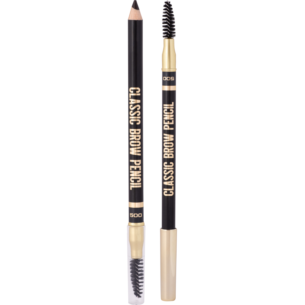 Карандаш для бровей Stellary Classic Eyebrow Pencil, тон: 500 темно-коричневый, 1.35г