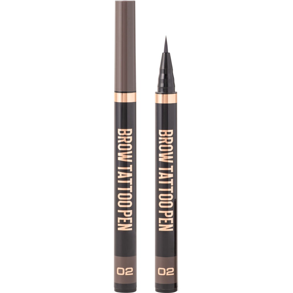 Лайнер для бровей Stellary Brow Tattoo Pen, тон: 02 темно-коричневый, 0.7мл