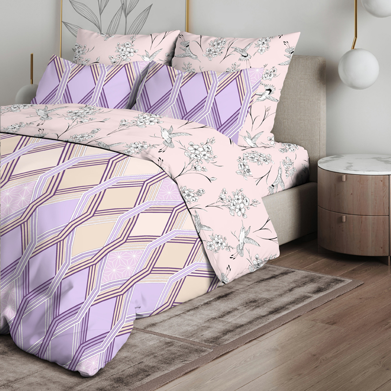КПБ Home collection 1,5 220 Поплин наб 50х70 70026/2 Новэкс (по 7)