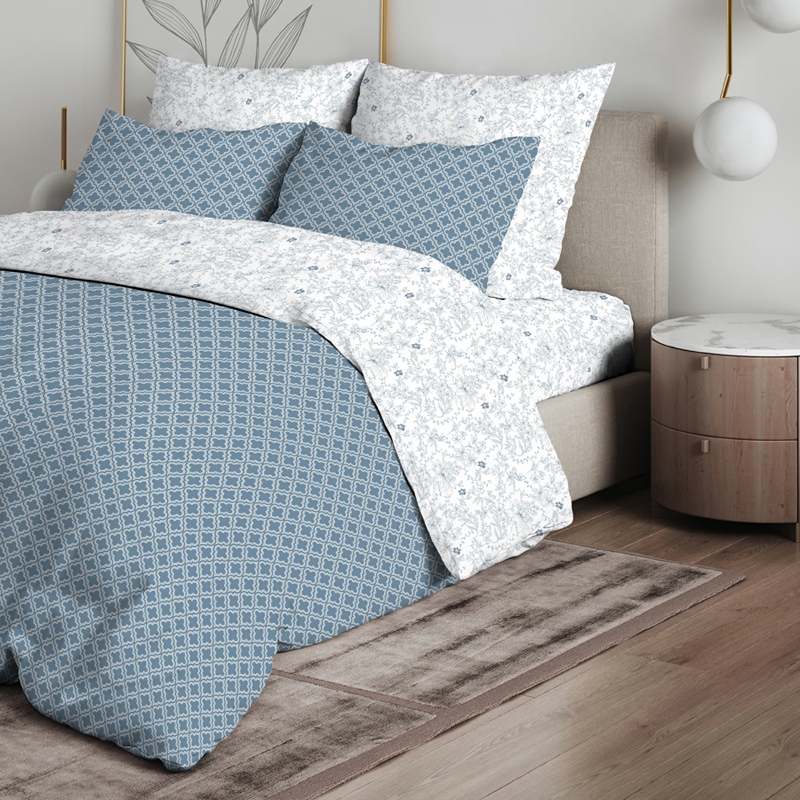 КПБ Home collection Евро 220 Поплин наб 50х70 71157/4 Новэкс (по 5)