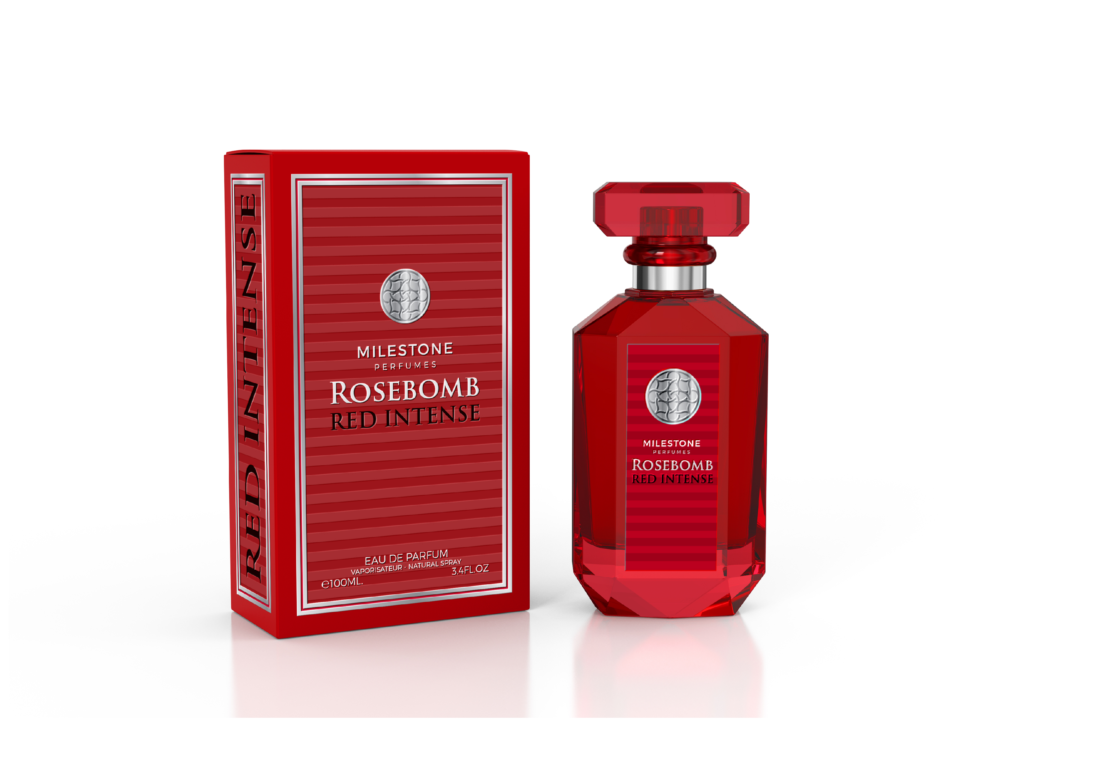 Парфюмерная вода женская Milestone Rosebomb Red Intense, 100мл