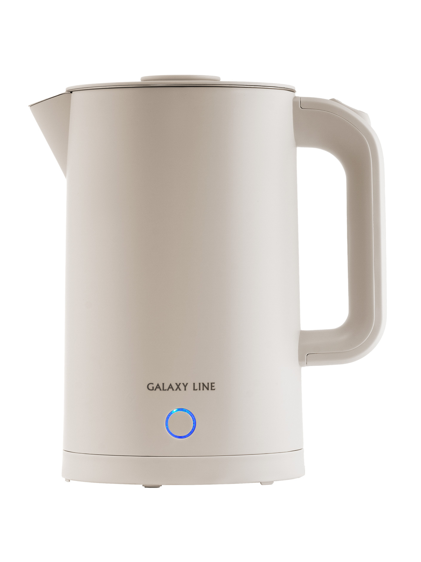 Чайник электрический Galaxy Line, двойной корпус, 1.7 л, бежевый