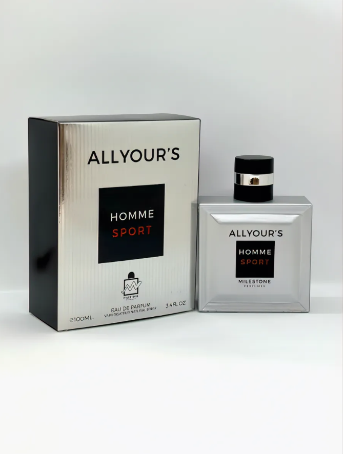 Парфюмерная вода мужская Milestone All Your's Homme Sport, 100мл