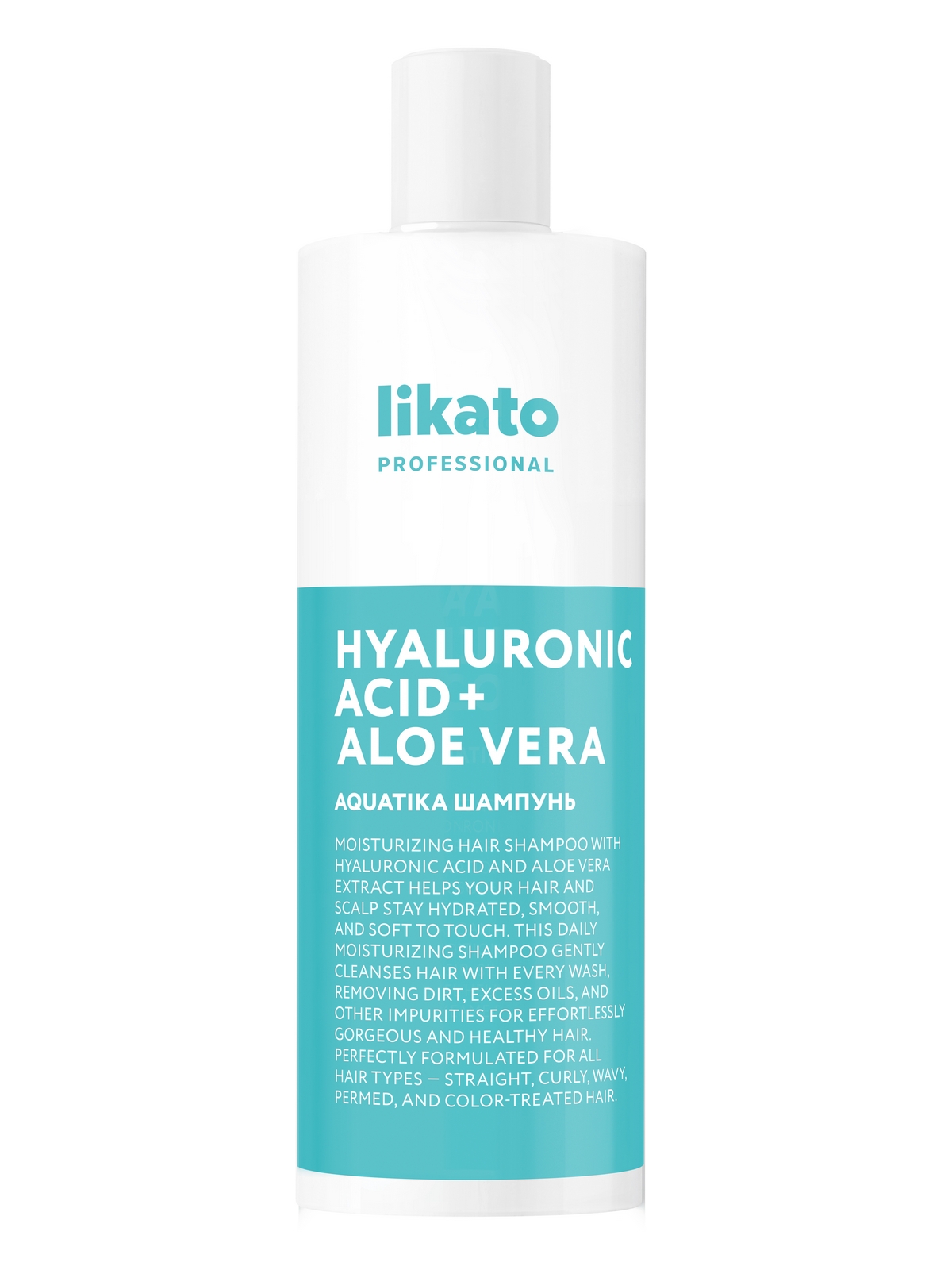 Шампунь для волос Likato Hyaluronic Acid+Aloe vera, увлажняющий, 400мл