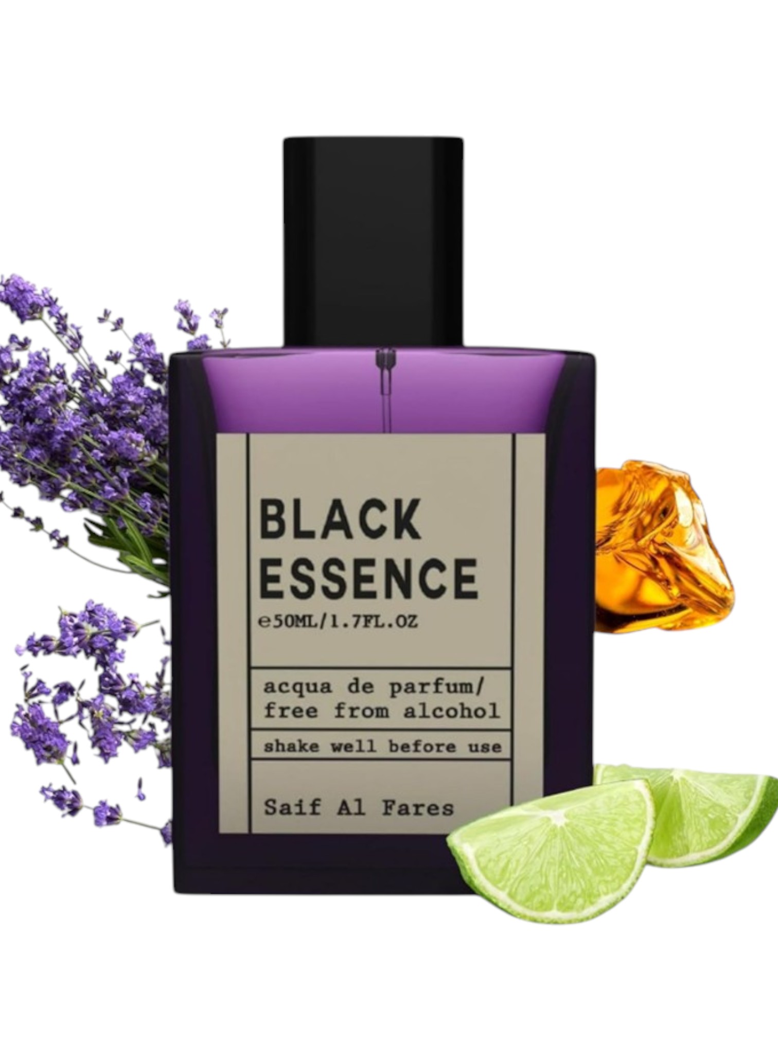 Эмульсия парфюмерная увлажняющая Saif Al Fares Black Essence unisex, 50мл