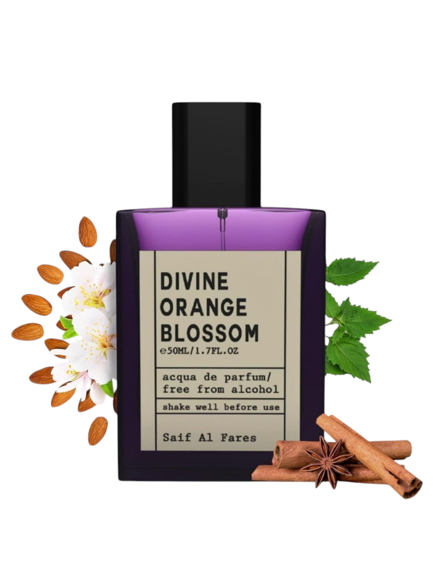 Эмульсия парфюмерная увлажняющая Saif Al Fares Divine Orange Blossom unisex, 50мл