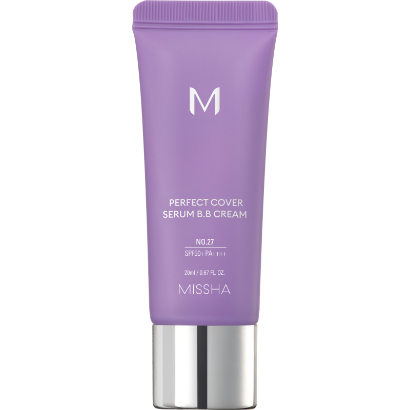 Тональный BB крем Missha М Perfect Cover Serum, с антивозрастной сывороткой, SPF 50, тон: 27 медовый бежевый, 20мл