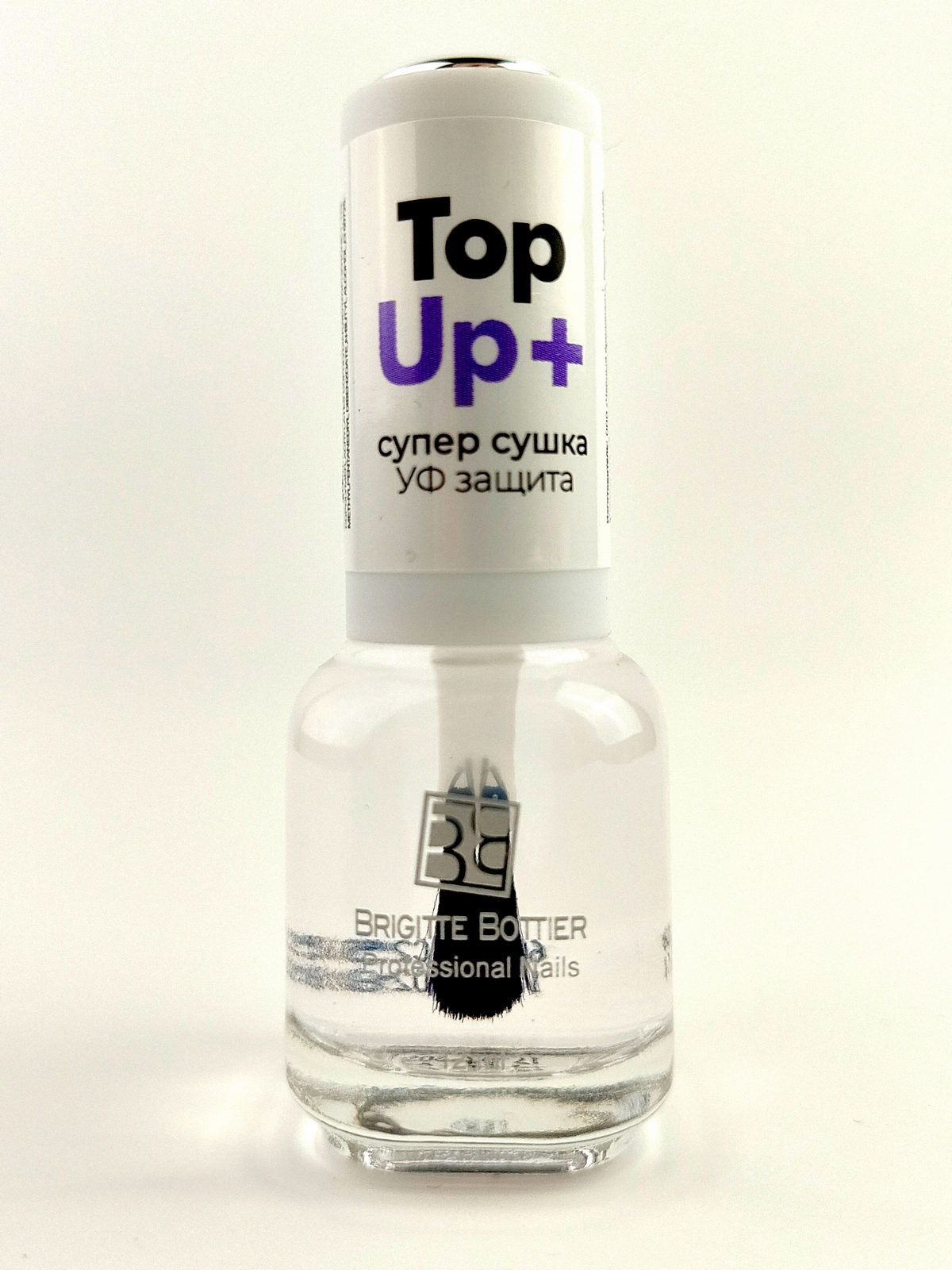 Средство для ногтей Brigitte Bottier Top Up+, супер сушка, УФ защита, 12мл