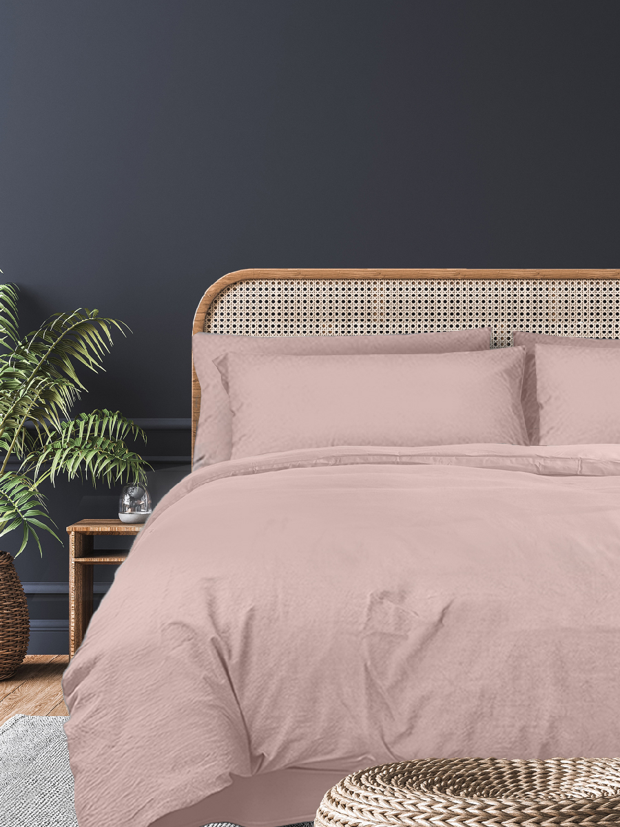 Комплект постельного белья Livadia Stonewash Пион, 2-спальное, полисатин, наволочка: 50х70см