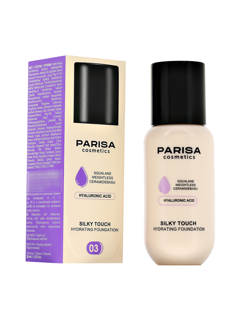 Тональный крем Parisa Silky Touch, тон: 03 Nude, 30мл