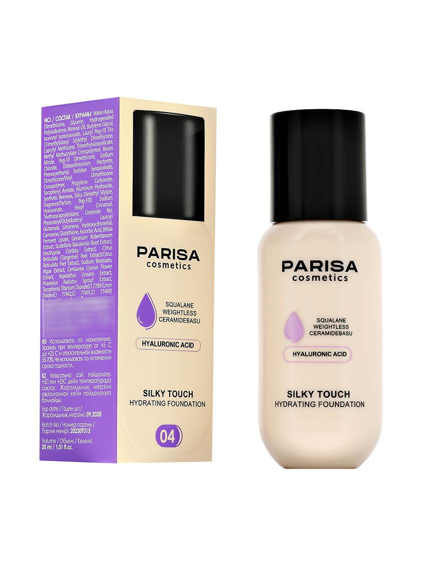 Тональный крем Parisa Silky Touch, тон: 04 Creamy Nude, 30мл