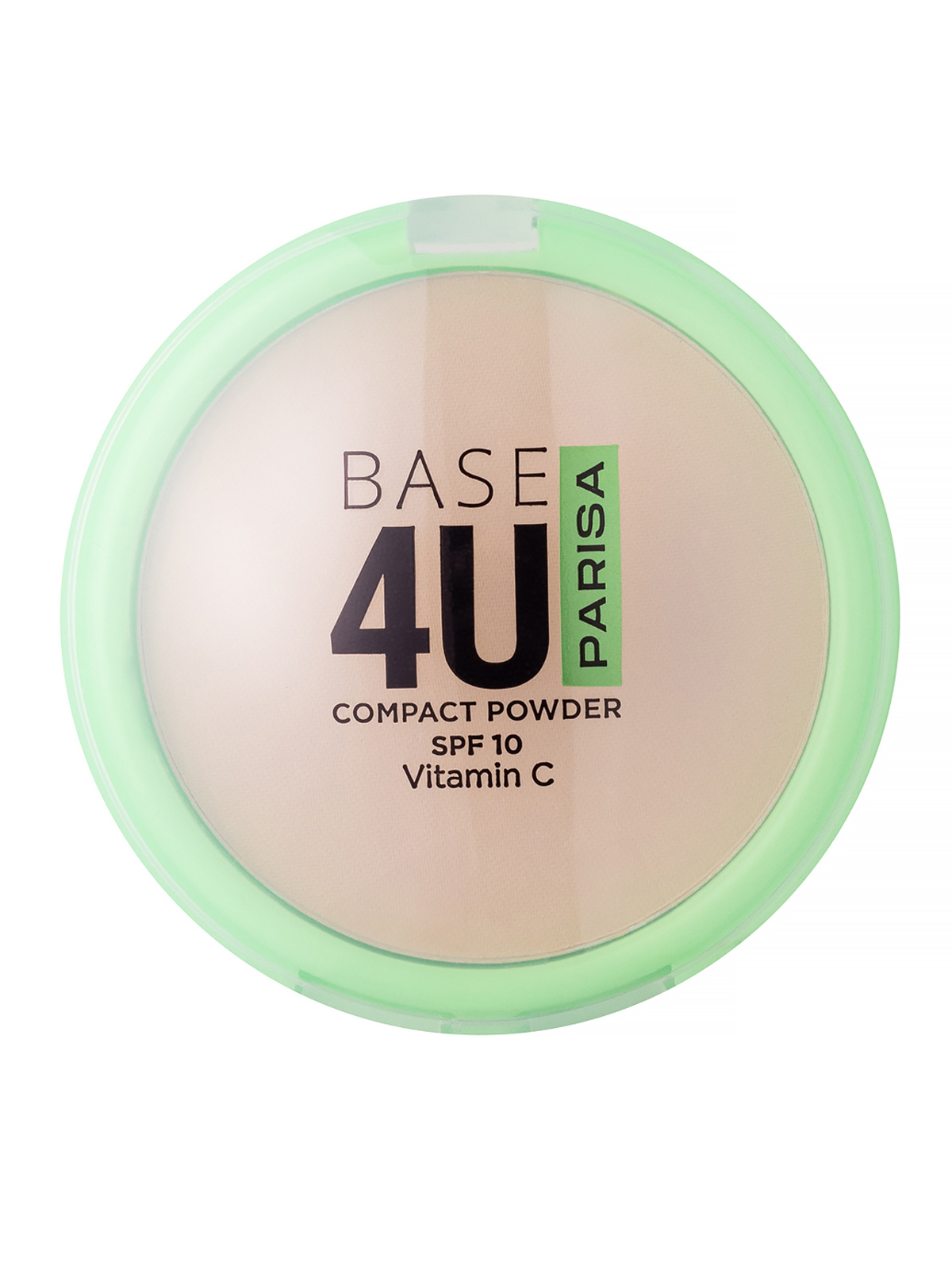 Пудра для лица Parisa Base4U, прессованная, SPF 10, тон: 05 янтарный, 7г