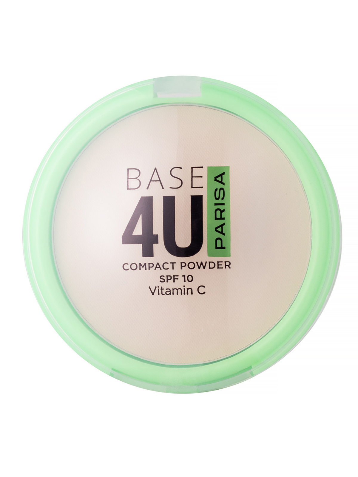 Пудра для лица Parisa Base4U, прессованная, SPF 10, тон: 06 бежевый, 7г