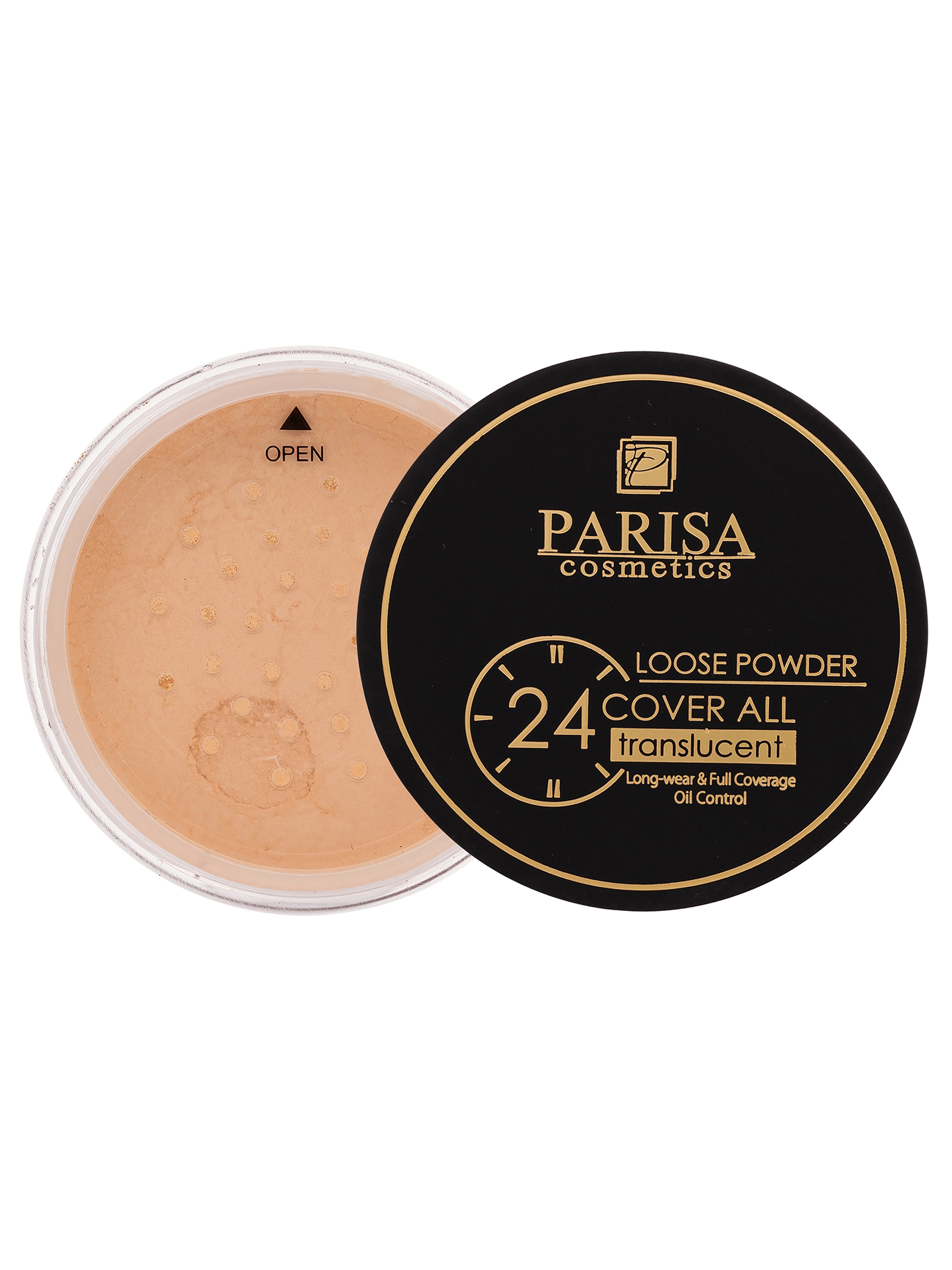 Пудра для лица Parisa Translucent Loose, рассыпчатая, тон: 01 лайт бежевый, 12г