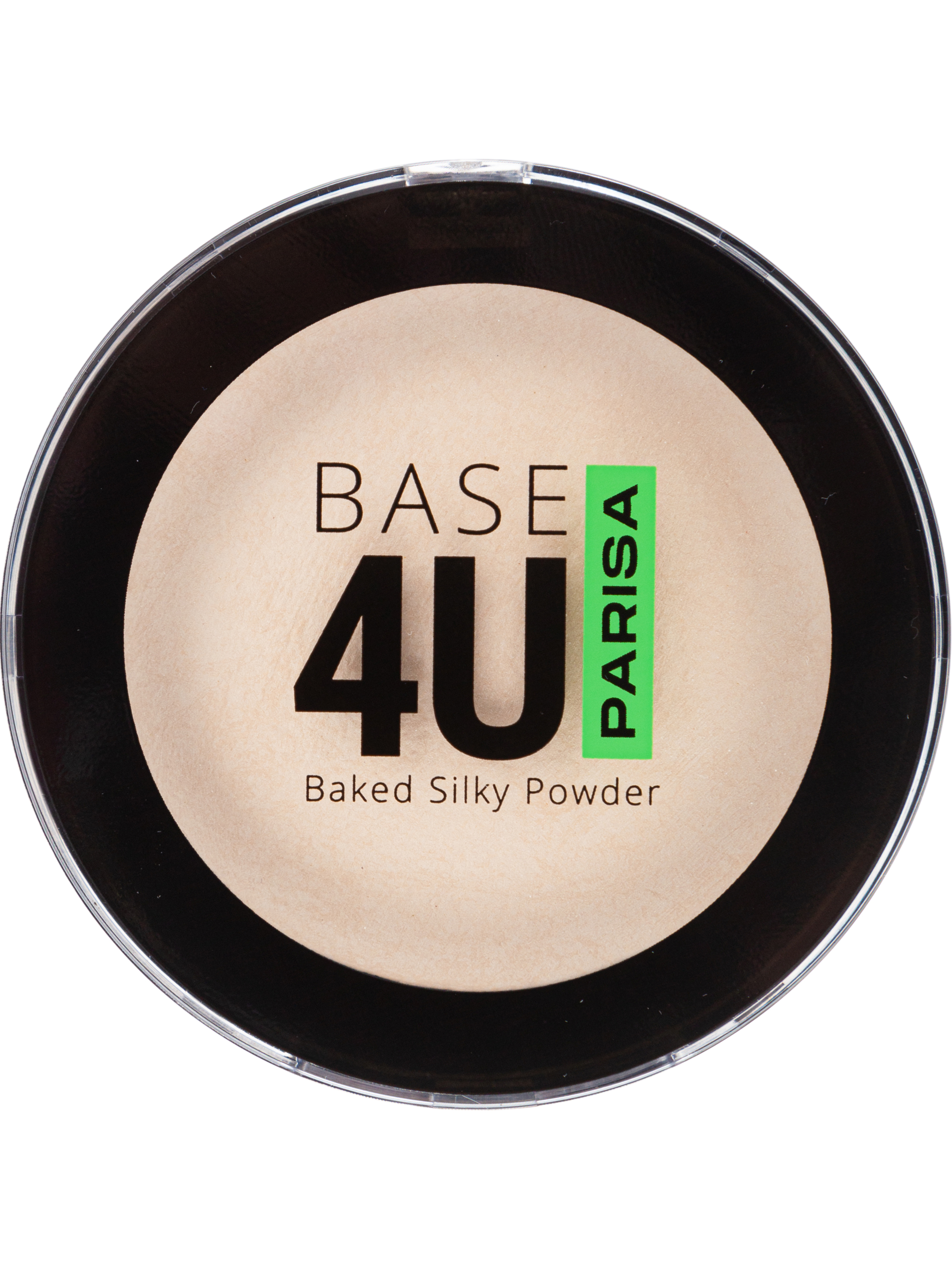 Пудра для лица запеченная Parisa Base 4U, тон: 01 Light Beige, 13г