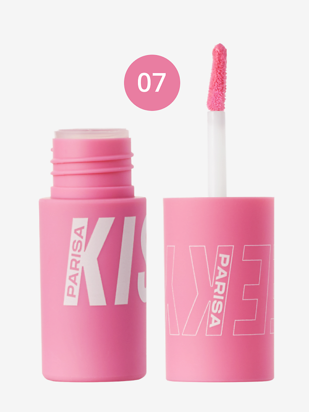Румяна для макияжа лица и губ Parisa Cheeky Kisses, жидкие, тон: 07 Bright Pink, 3.5мл