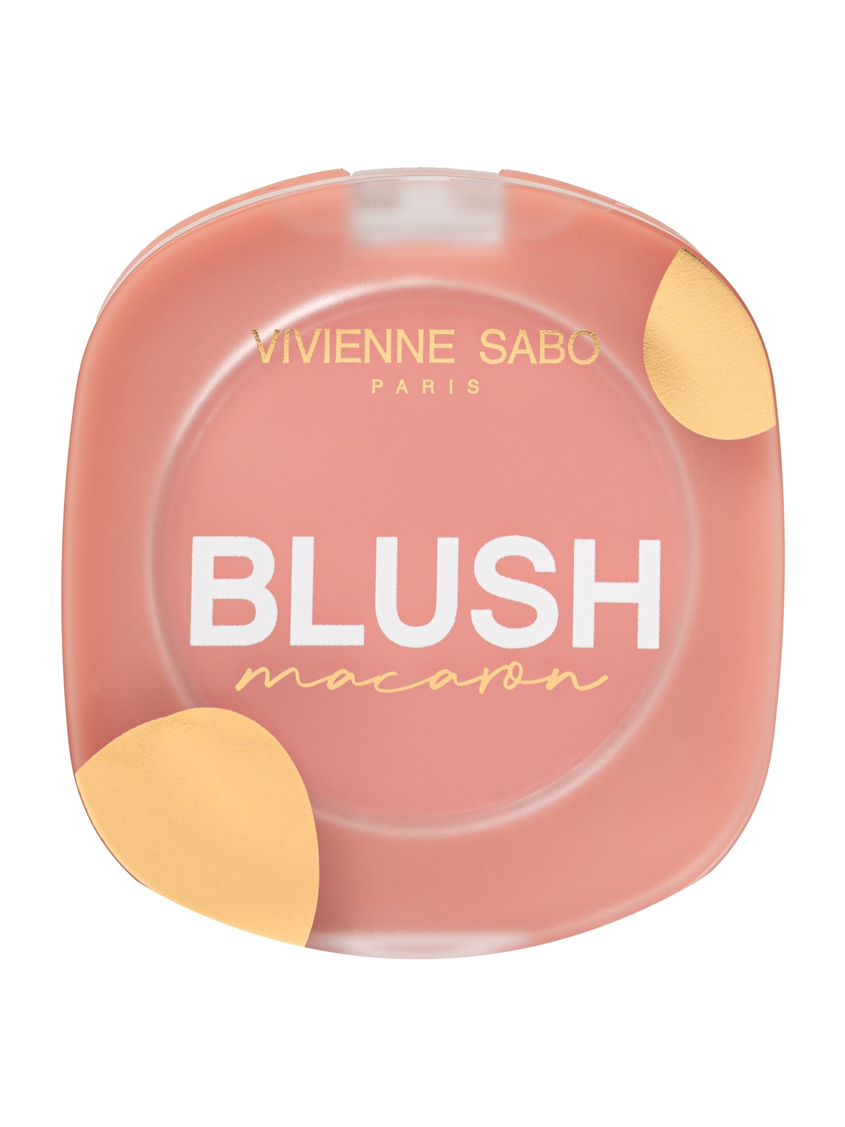 Румяна для лица Vivienne Sabo Macaron, матовые, тон: 01 персиковый, 4.1г