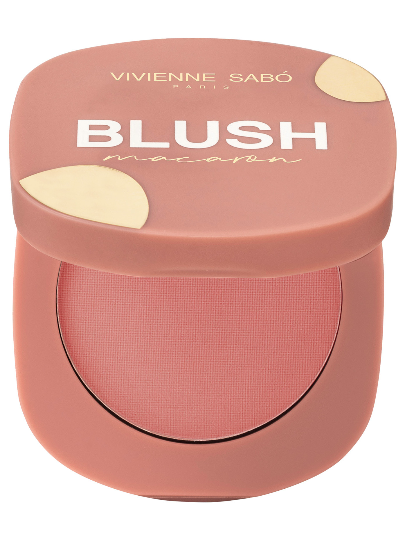 Румяна для лица Vivienne Sabo Macaron, матовые, тон: 04 натуральный розовый, 4.1г