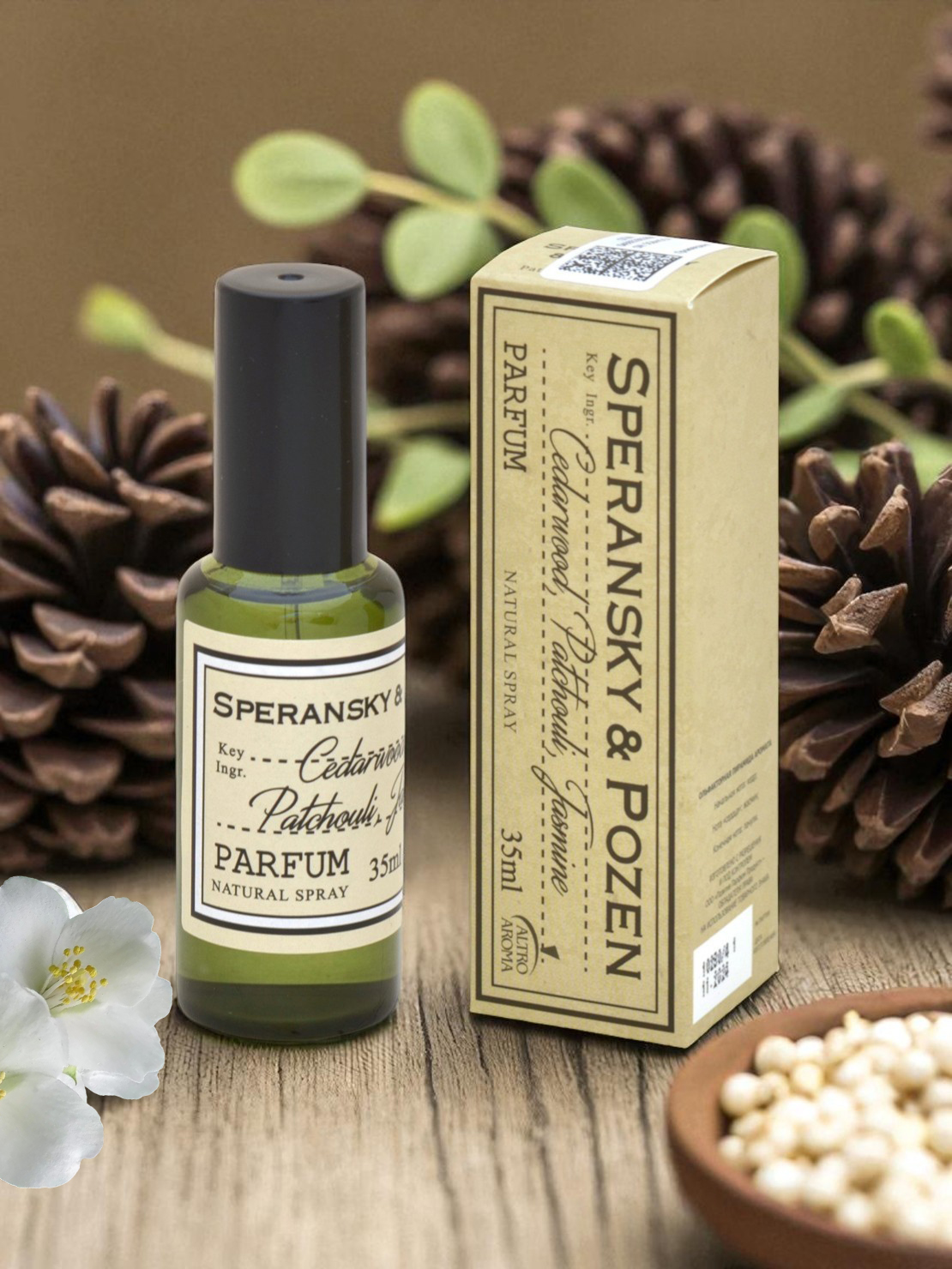Духи унисекс Speransky&Pozen Cedarwood, Patchouli, Jasmine, 35 мл