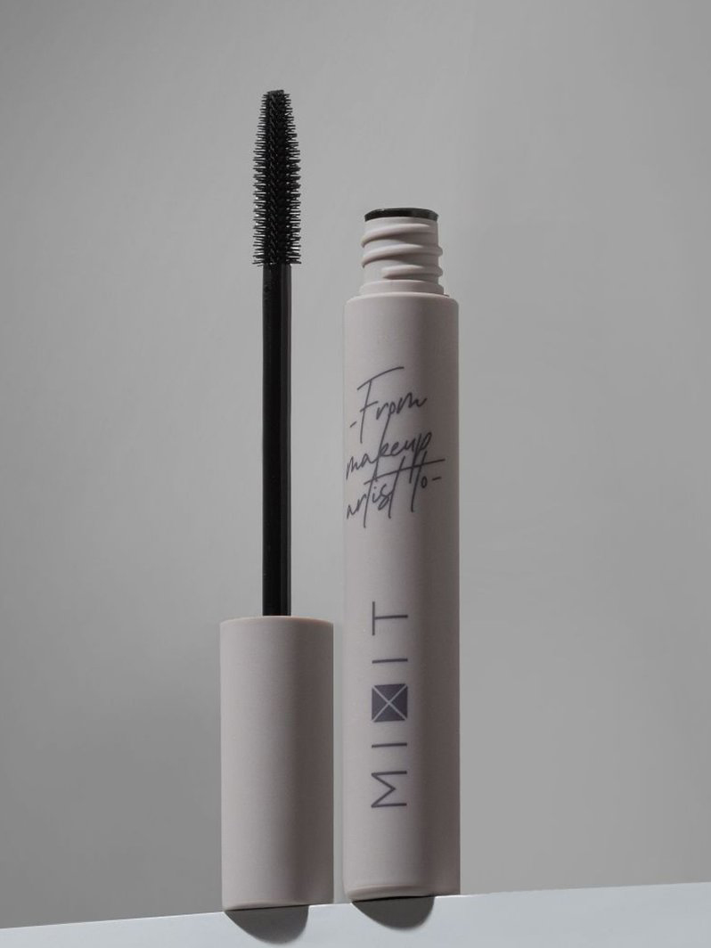 Тушь для ресниц Mixit Make Up Ultra Black Natural, с эффектом натурального объема, ультрачерная, 9.8г
