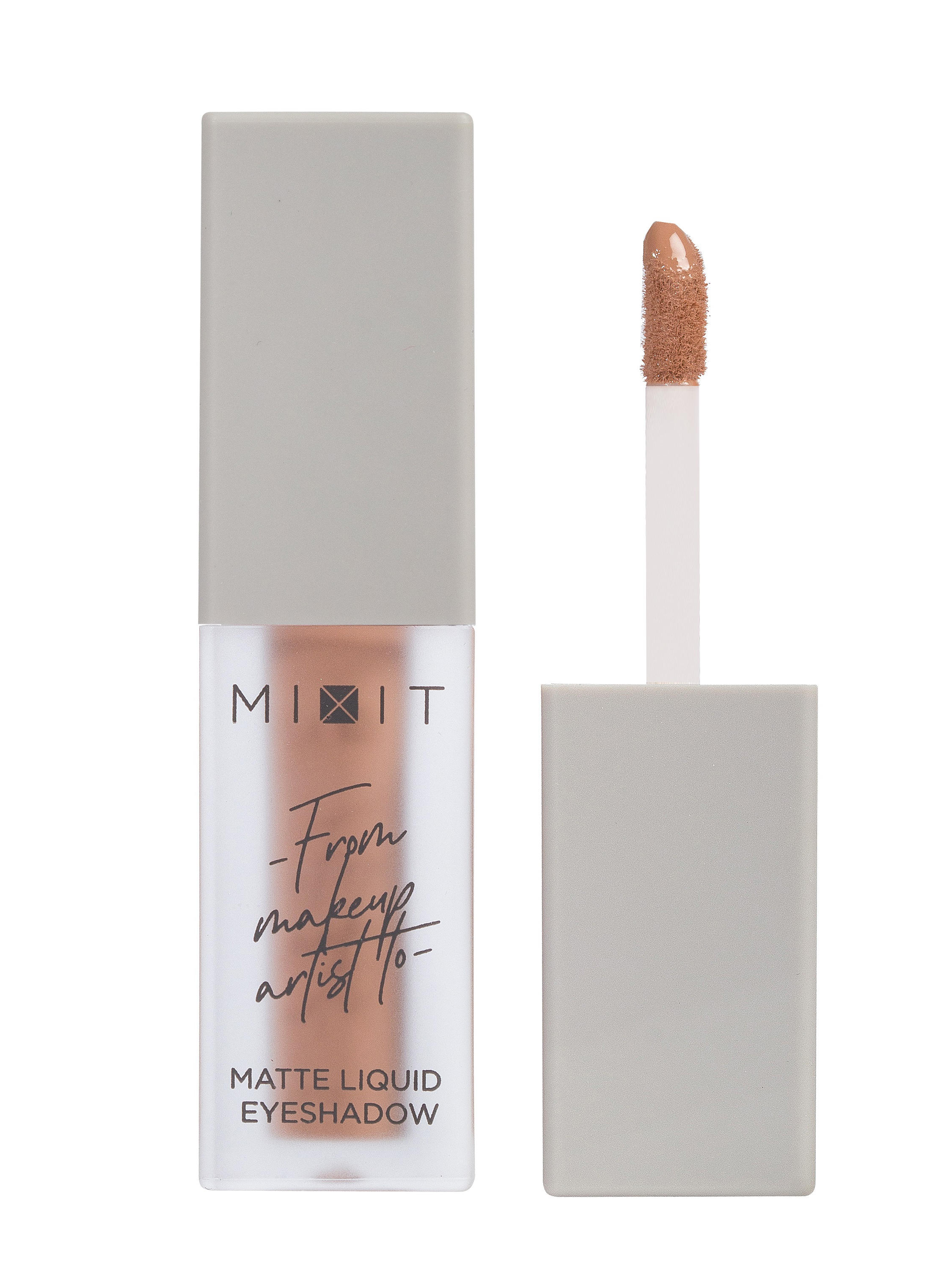Тени для век Mixit Make Up Liquid, жидкие, матовые, тон: 02 Savanna (песочный), 3.8г.