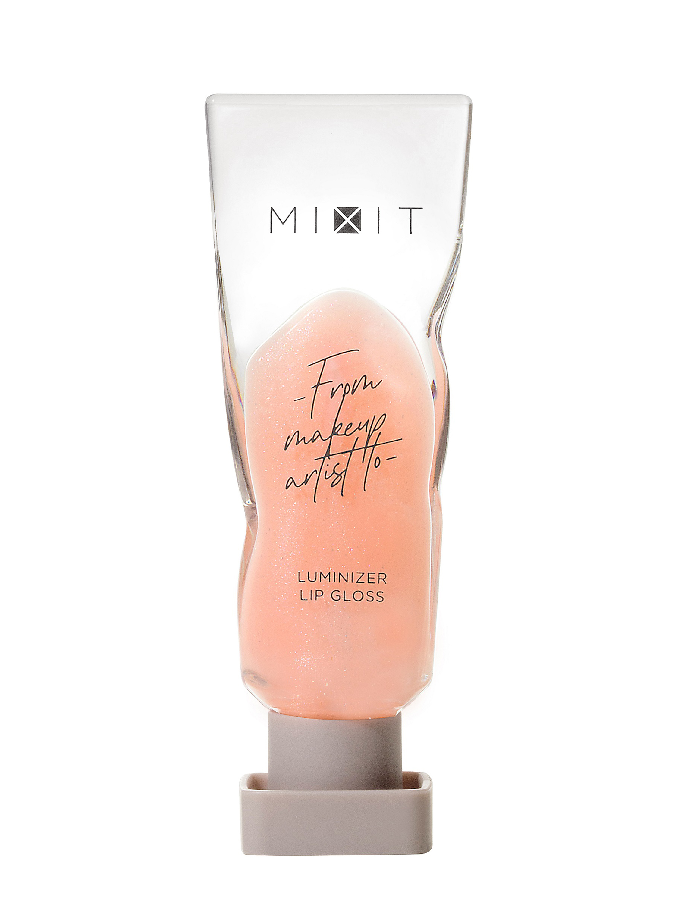 Блеск для губ Mixit Make Up Luminizer, тон: 01 star kiss (светлый персиковый с шиммером), 4г