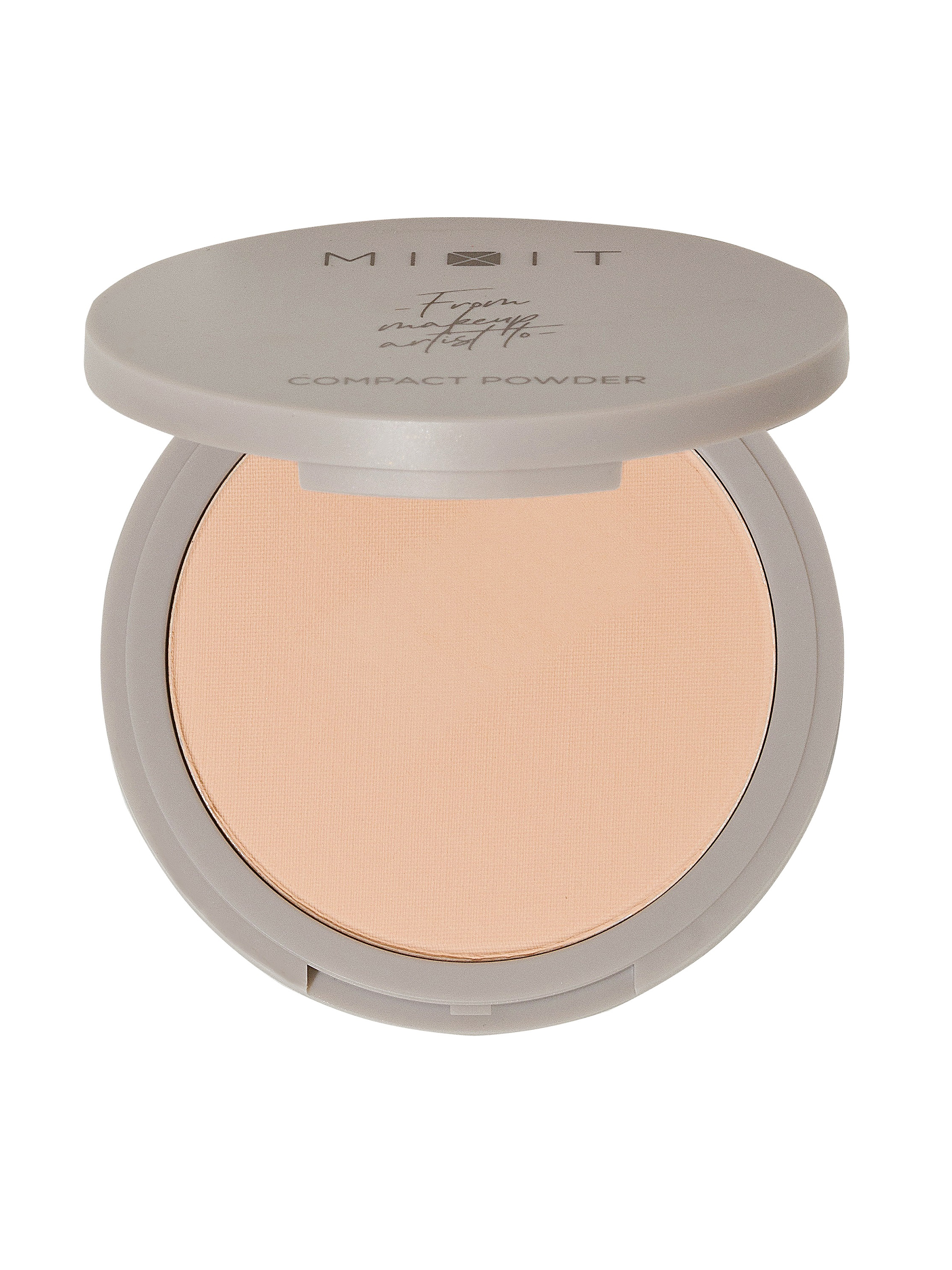 Пудра для лица Mixit Make Up, матирующая, тон: 02 ivory (бежево-розовый), 10г