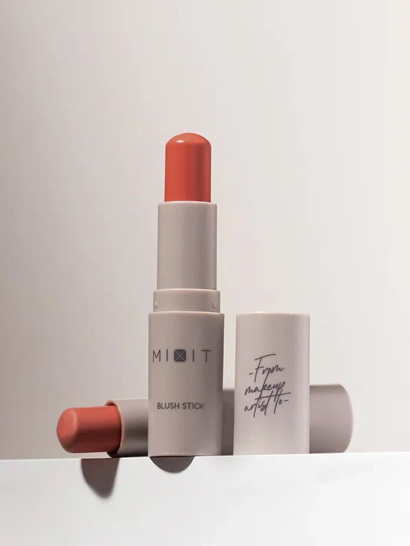 Румяна в стике Mixit Make Up Blush Stick, тон: 01 blossom (натуральный розовый), 5.2г