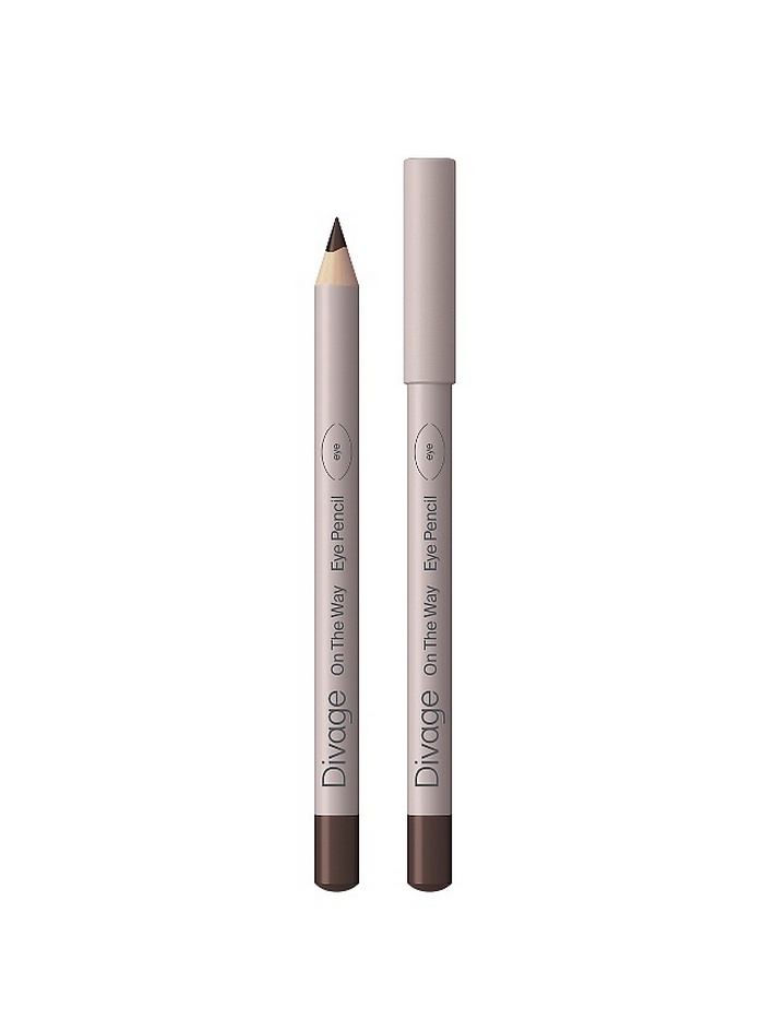 Карандаш для глаз Divage On The Way Eye Pencil, тон: 02 коричневый, 1.1 г