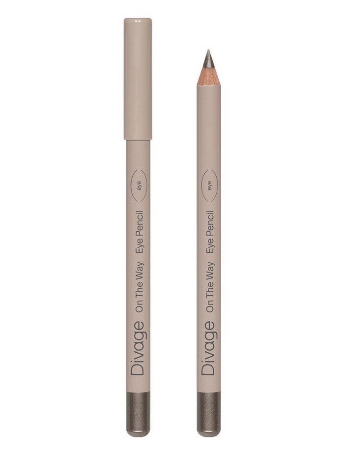 Карандаш для глаз Divage On The Way Eye Pencil, тон: 04 жемчужно-серый, 1.1 г
