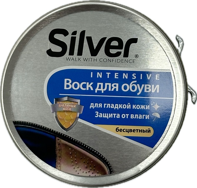 Воск для обуви Silver Бесцветный, 50мл