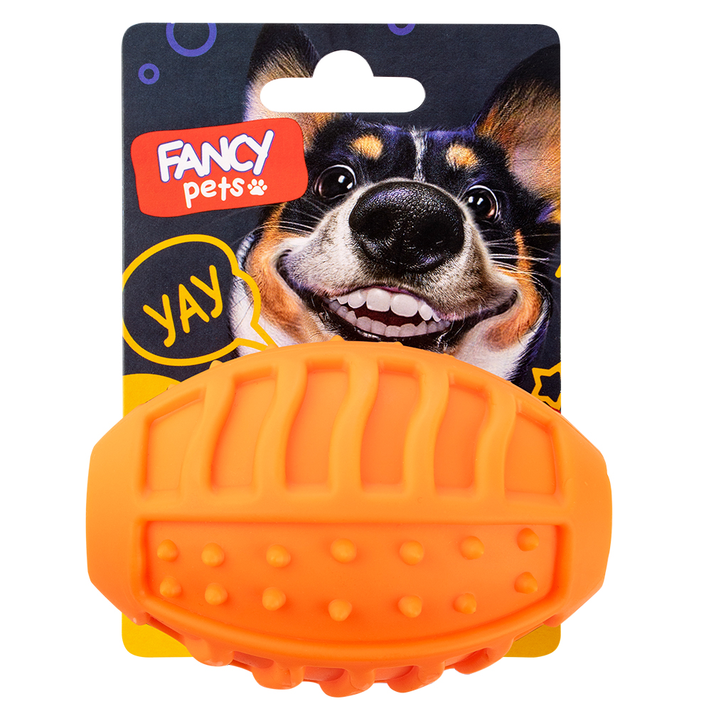 Игрушка для собак Fancy Pets Мячик регби, 6х9см
