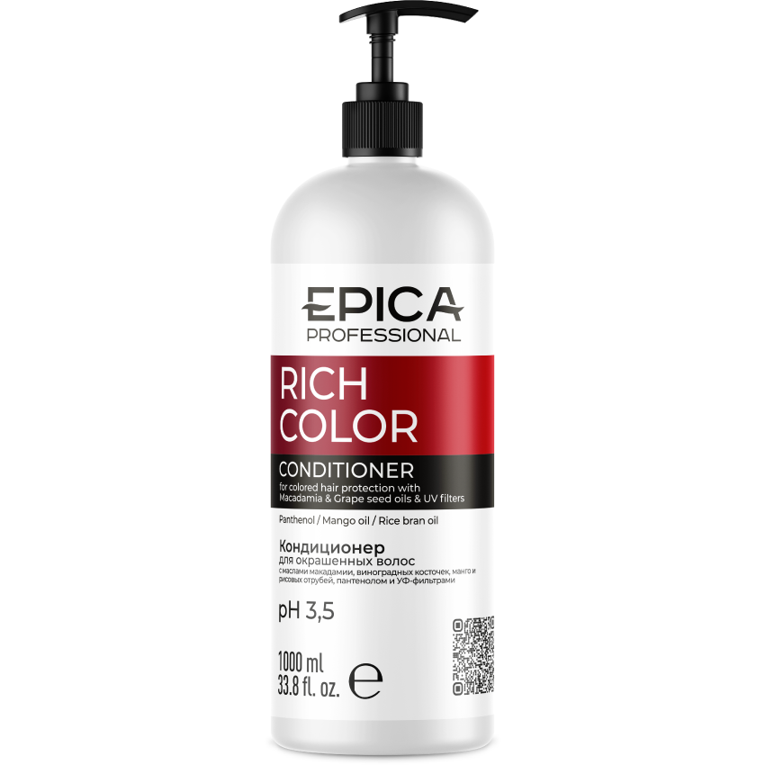Кондиционер EPICA Rich Color для окрашенных волос, 1000 мл