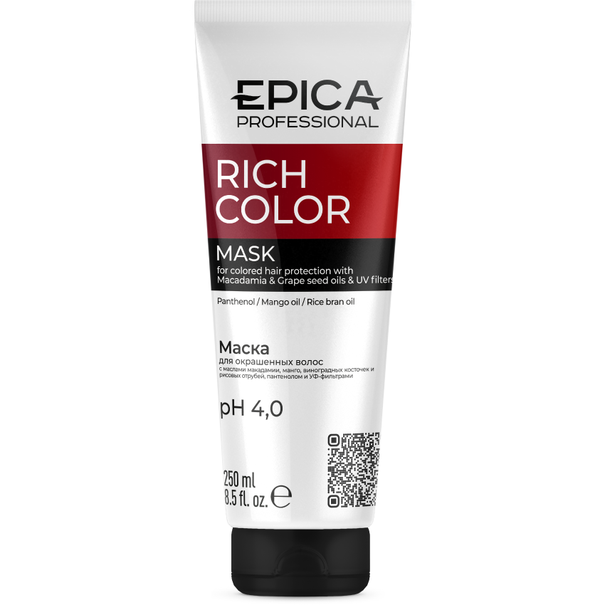 Маска EPICA Rich Color для окрашенных волос, 250 мл