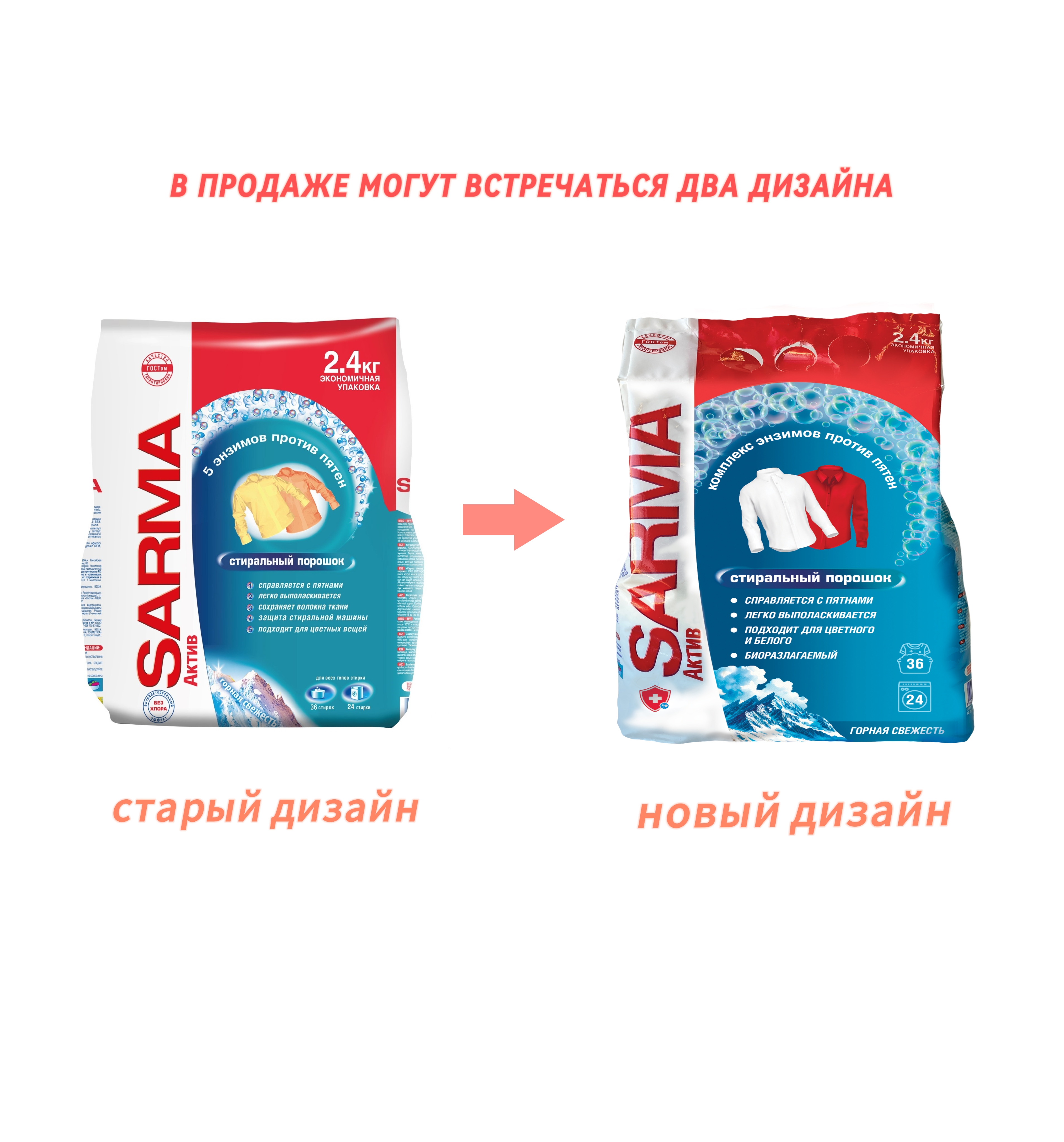 СМС Сарма Актив Горная свежесть 2,4кг