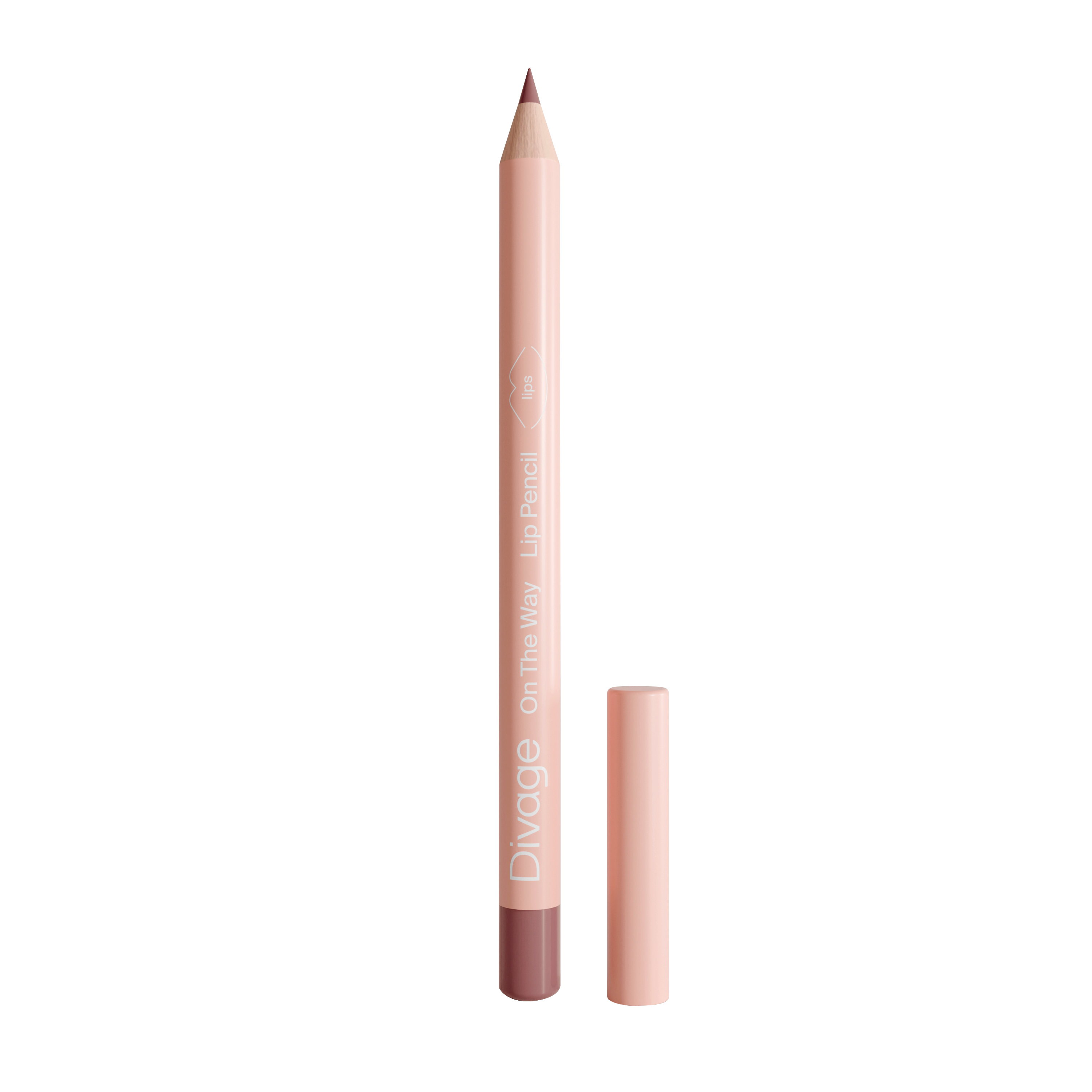 Divage Карандаш для губ On The Way Lip Pencil Тон 02 розово-бежевый