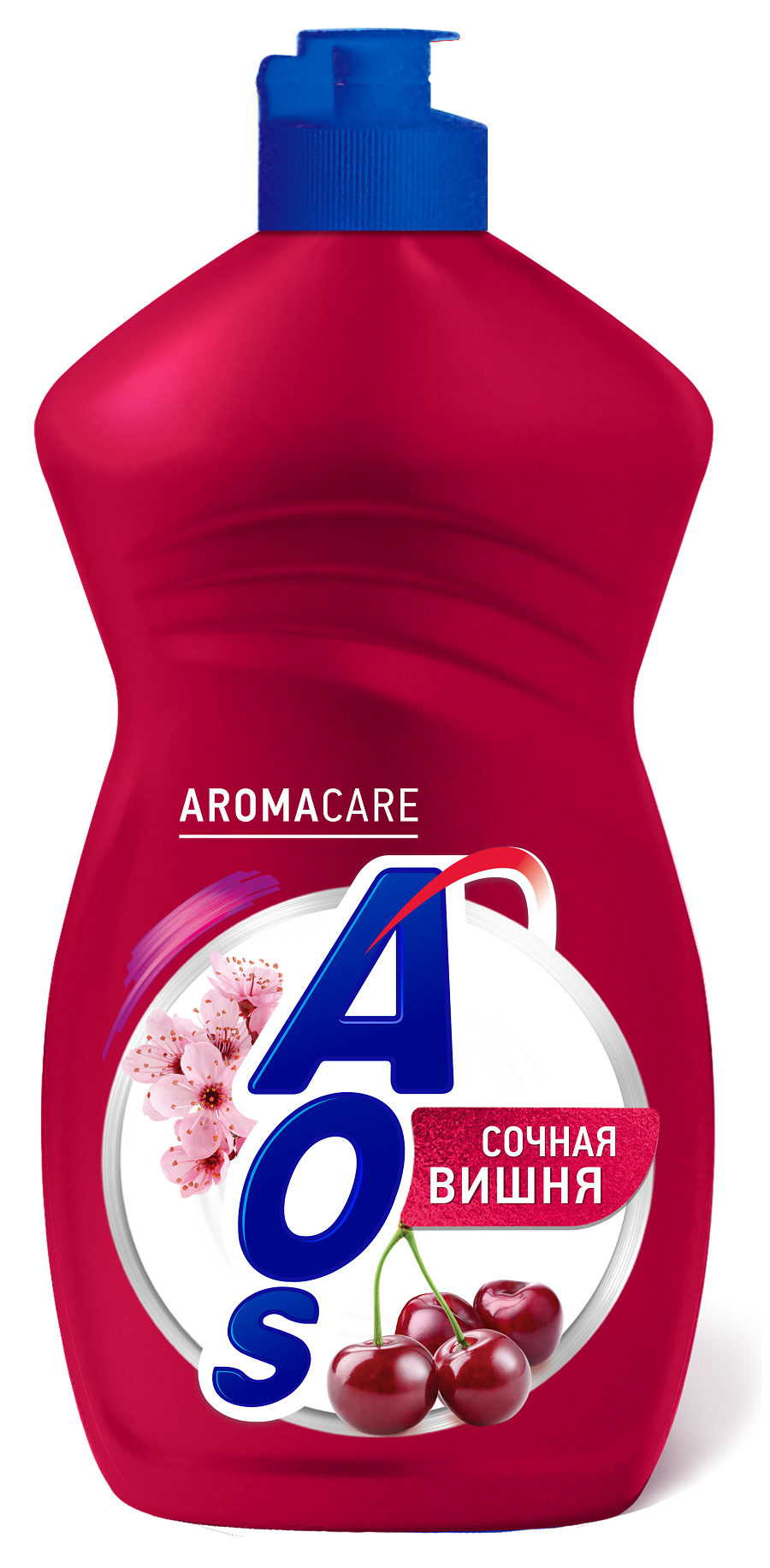 Средство AOS для мытья посуды Сочная Вишня Aroma 450гр