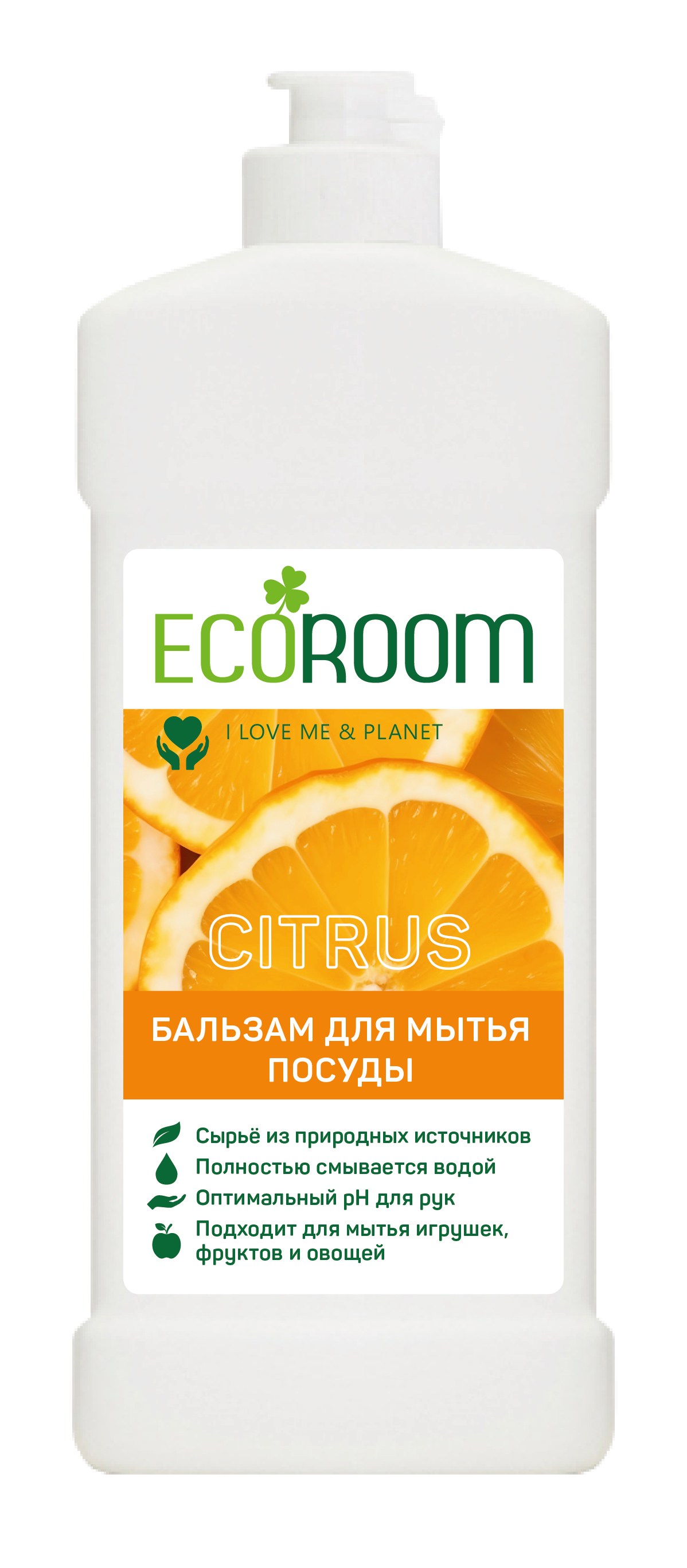 Средство для посуды ECOROOM 500мл Цитрусовый микс