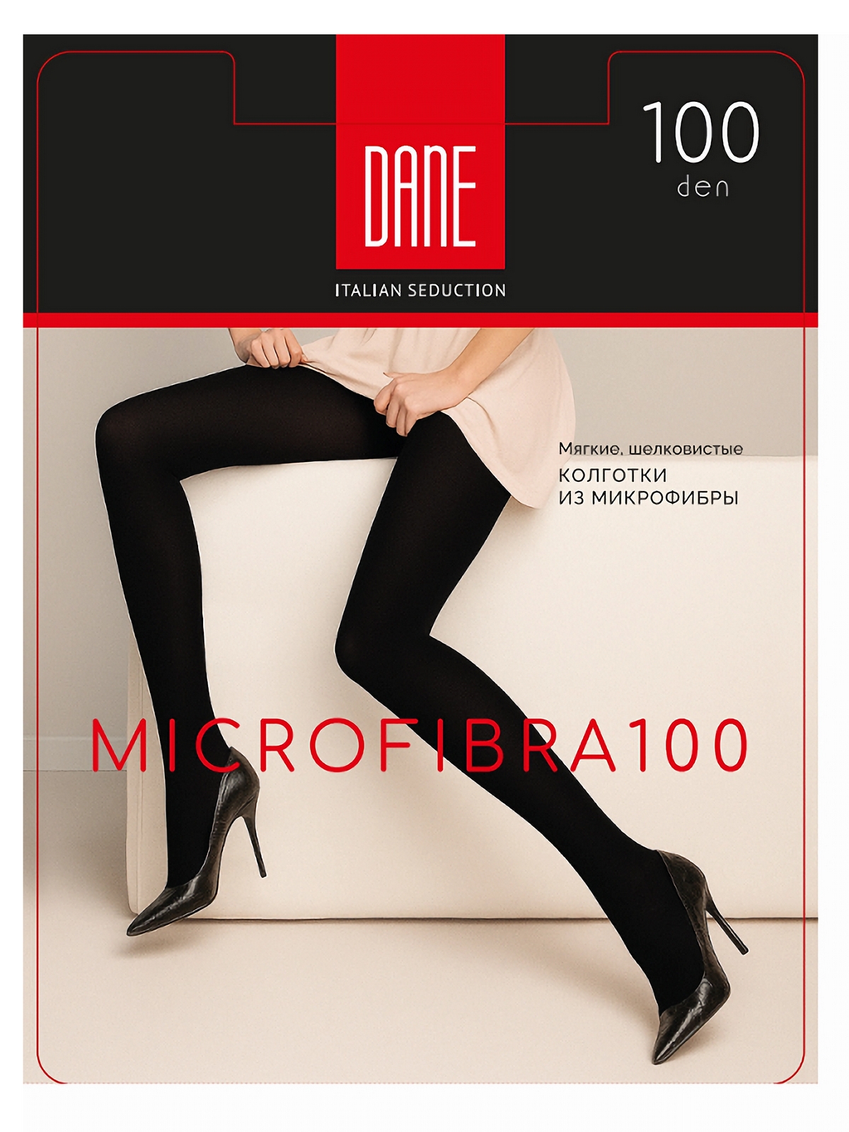 Колготки женские Dane Микрофибра (Microfibra), 100 ден, 3, nero