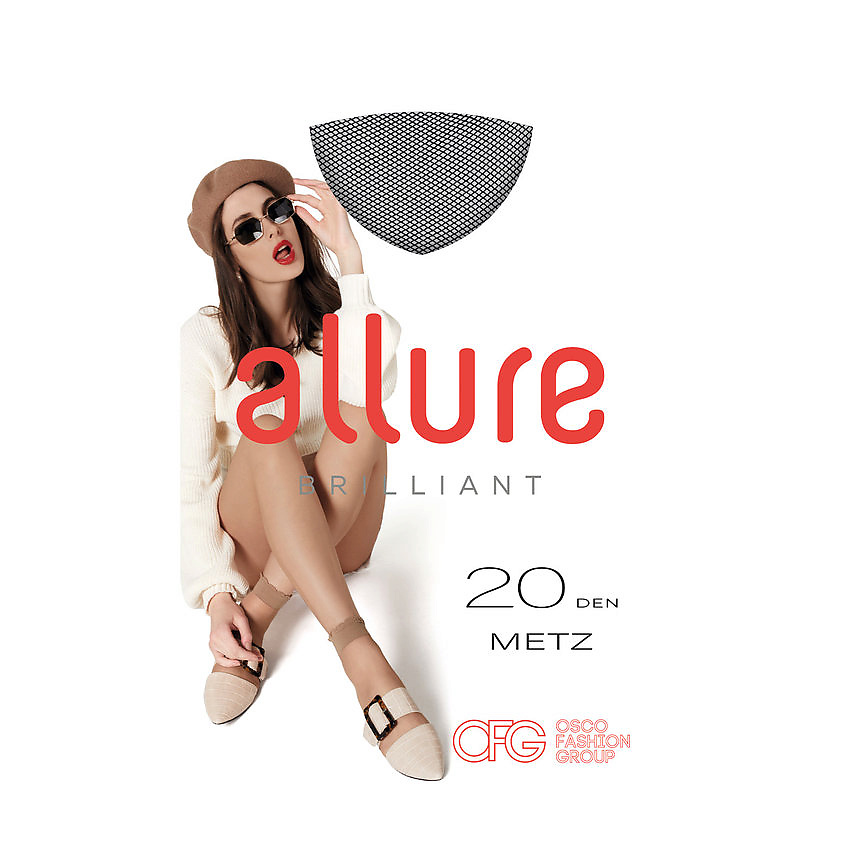 Носки женские Allure Мец (Metz), 20 ден, размер: 1 (35-40), цвет: nero