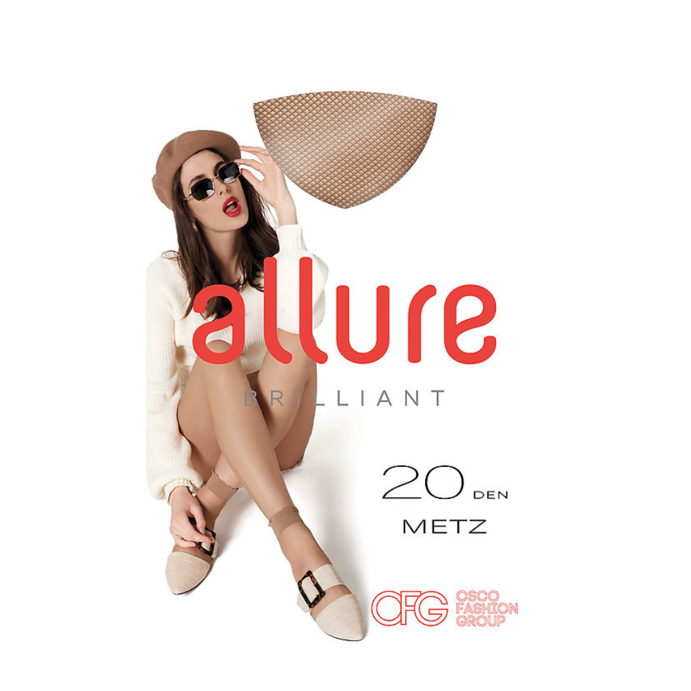 Носки женские Allure Metz, 20 ден, размер: 1 (35-40), цвет: visone