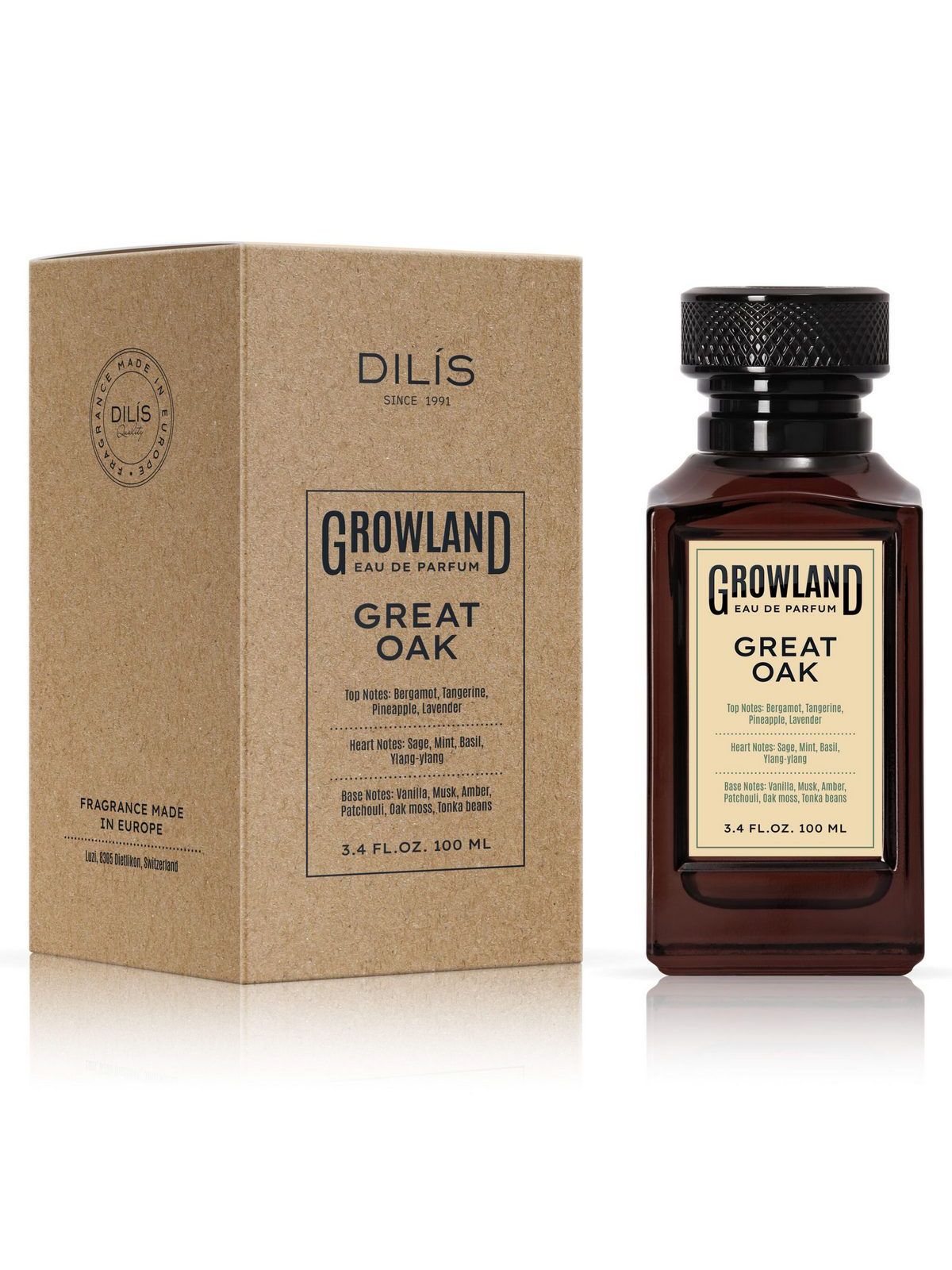 Парфюмерная вода для мужчин Dilis Growland Great Oak, 100 мл