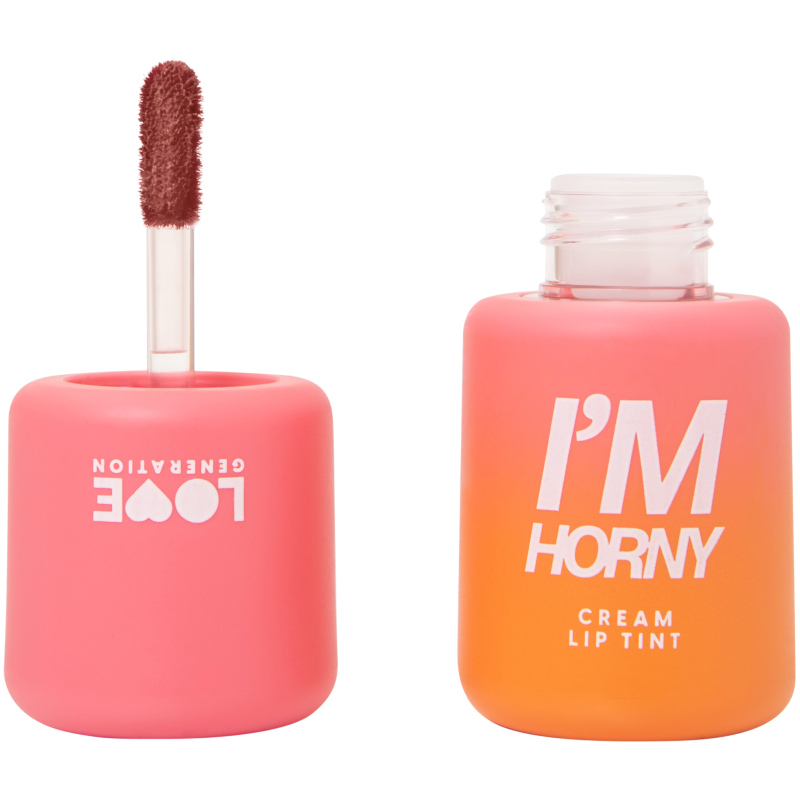 Тинт для губ Love Generation I'm Horny кремовый, стойкий, тон 04, холодный розовый