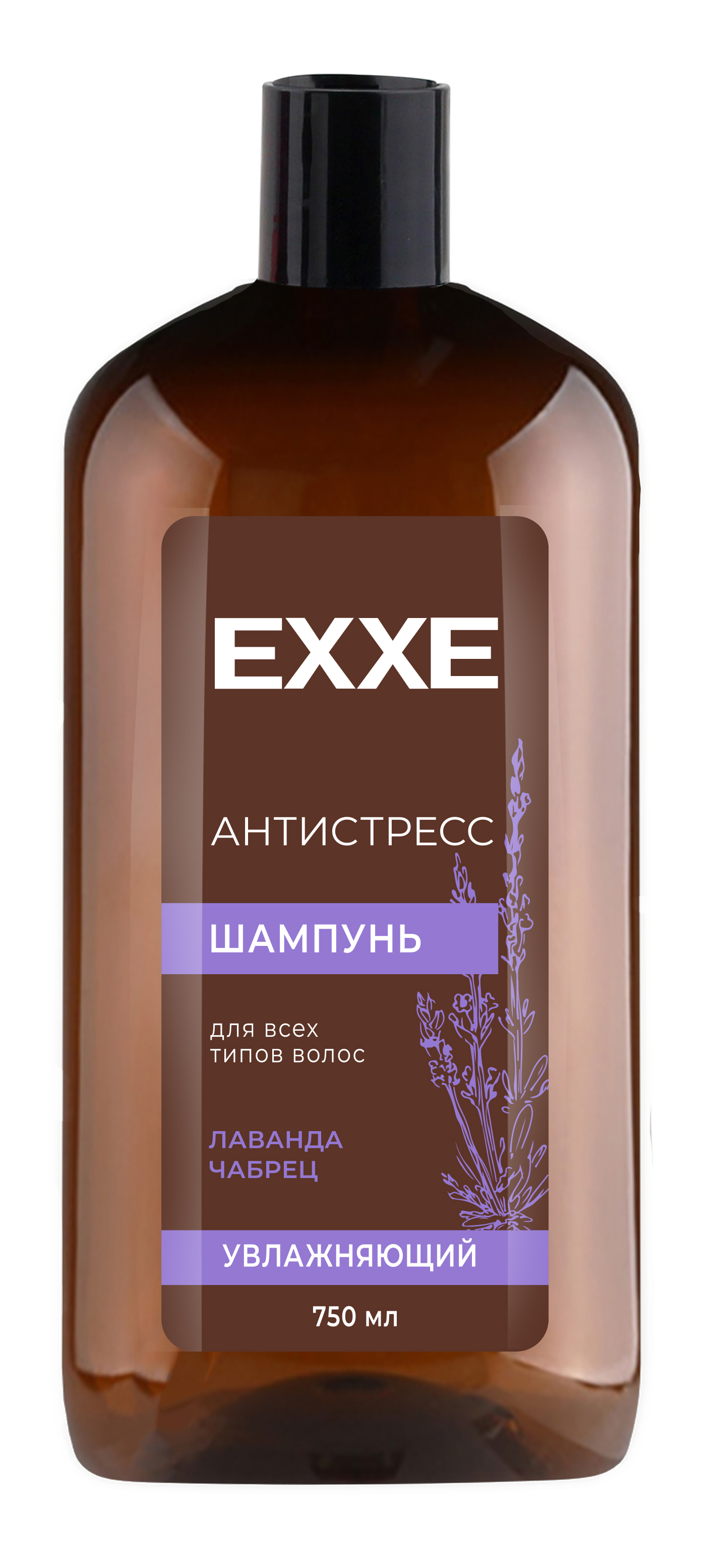 Шампунь для волос Exxe Антистресс Увлажняющий для всех типов 750мл