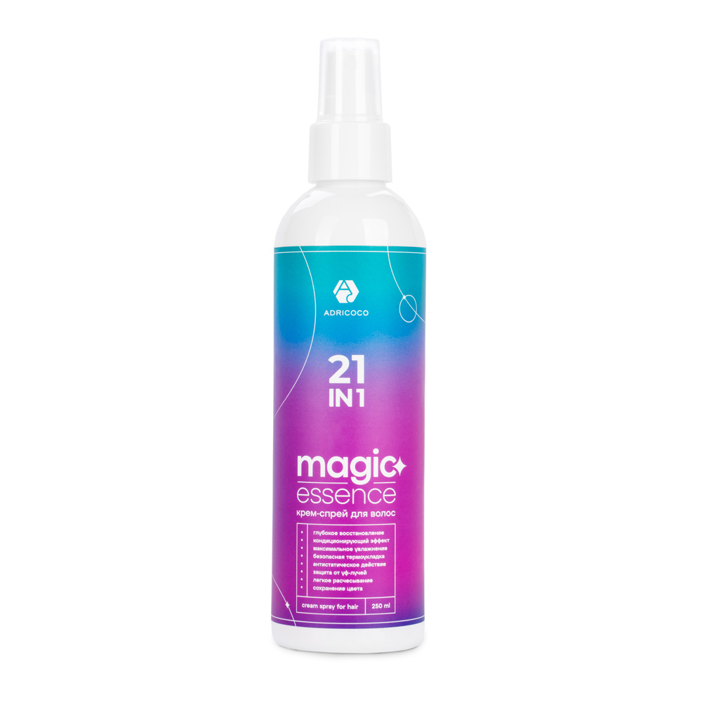 Cпрей-крем для волос Adricoco 21в1 Magic Essence многофункциональный 250мл