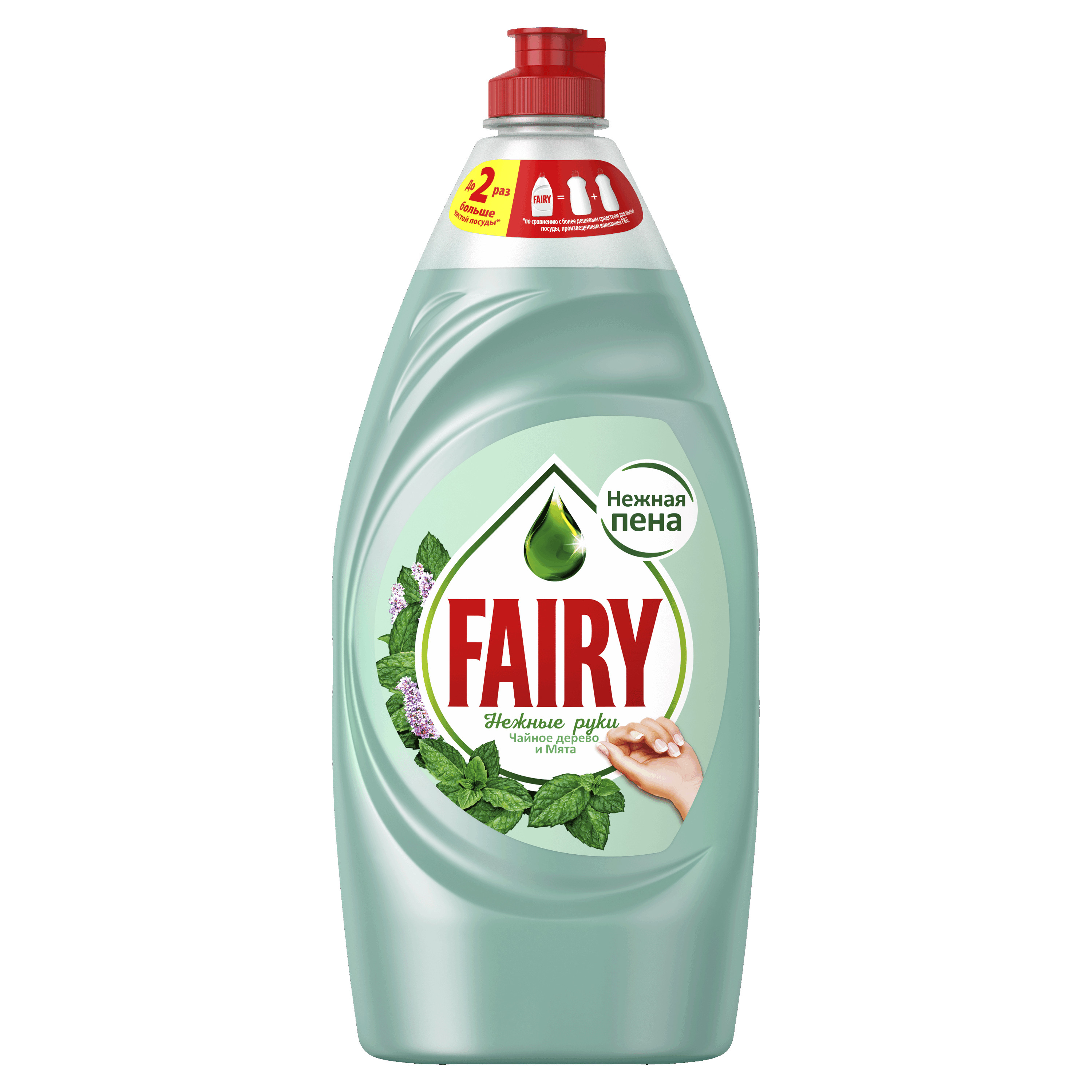 Средство для мытья посуды Fairy Нежные руки, Чайное дерево и Мята, 900мл
