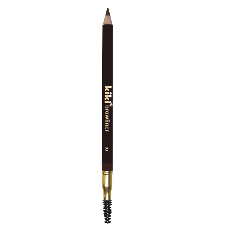 Карандаш для бровей Kiki Browliner, с щеточкой, тон: 03 шоколадный, 1.1г