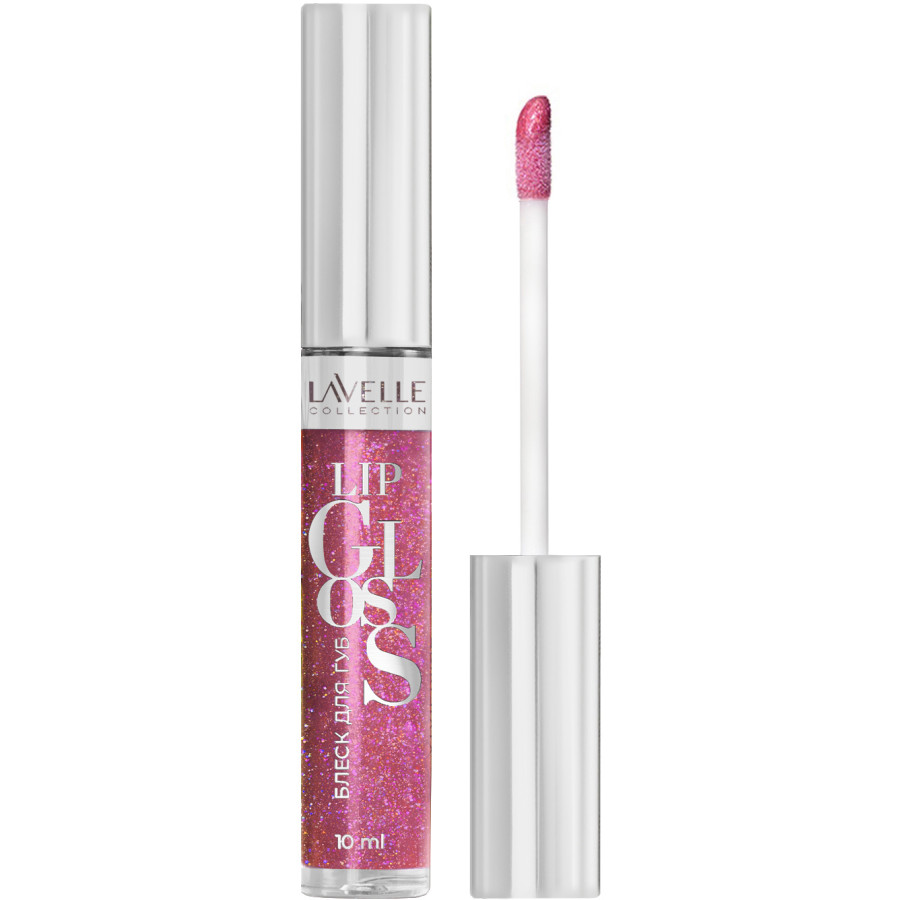 Блеск для губ Lavelle Lip Gloss Silver, тон: 49 розово-карамельный искрящийся, 10мл