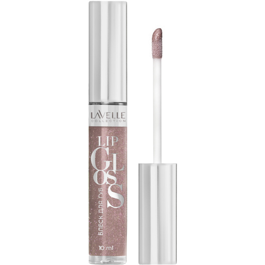 Блеск для губ Lavelle Lip Gloss Silver, тон: 56 сиренево-кремовый искрящийся, 10мл