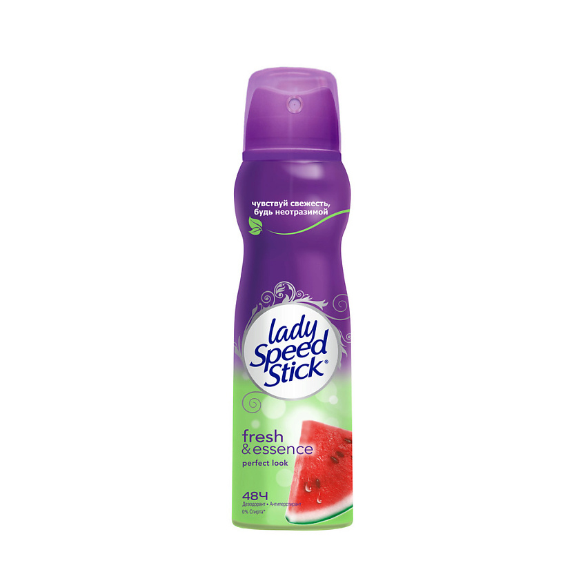 Дезодорант-антиперспирант женский Lady Speed Stick Fresh&Essence Perfect Look, арбуз, аэрозоль, 150мл